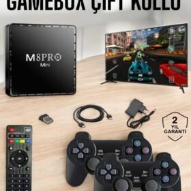 TV Box Çift Oyun Kollu 10000 Oyunlu Atari