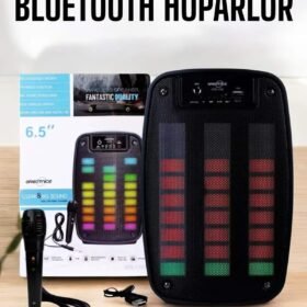 Kablosuz Bluetooth Hoparlör Taşınabilir 6.5 inç LED Işık Kareoke