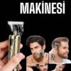 Tıraş Makinesi Şarjlı Profesyonel Saç Kesme Makinesi Gold Çizik Tıraş