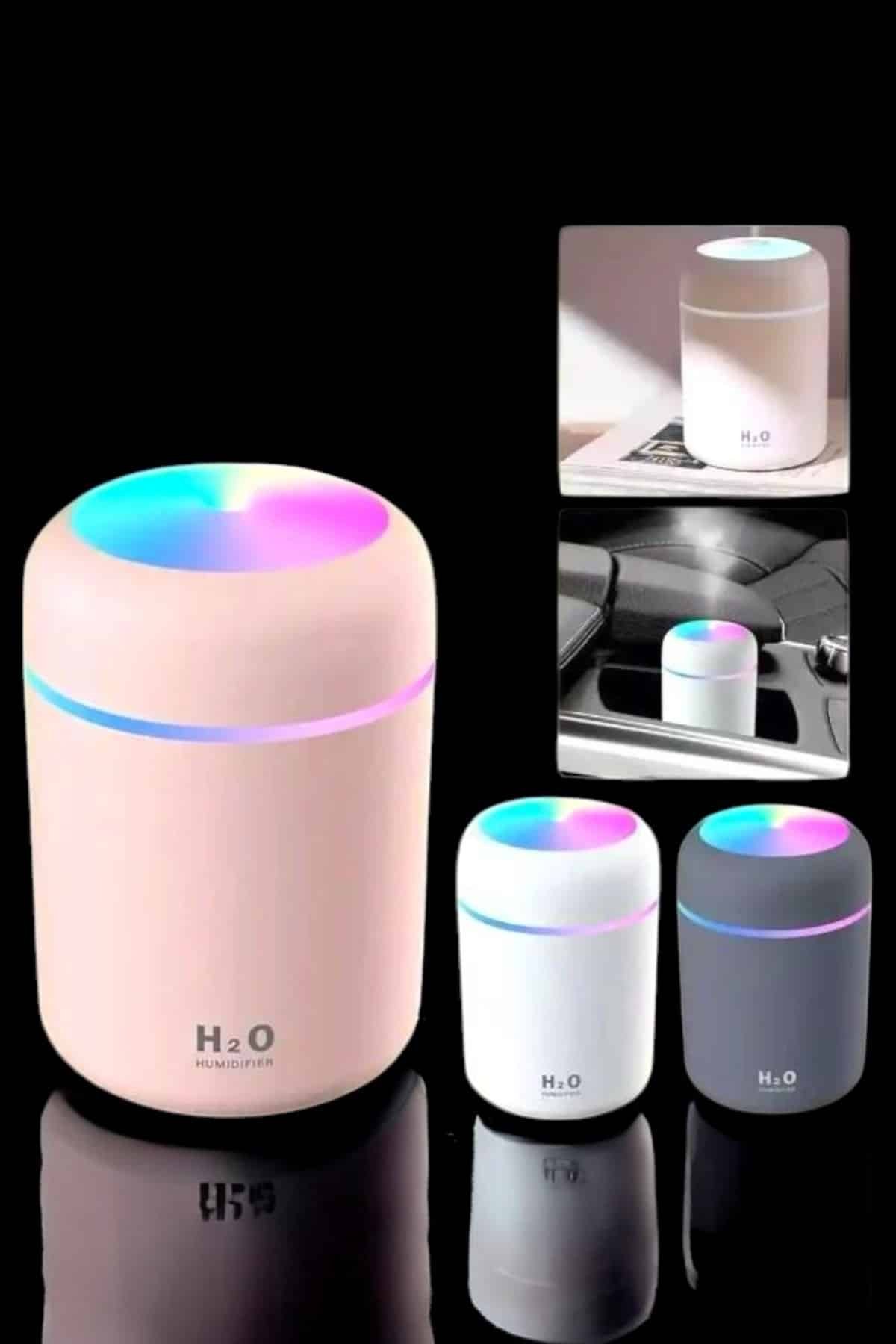 Buharlı Hava Nemlendirici Aromaterapi Renk Değiştirilebilir - Görsel 5