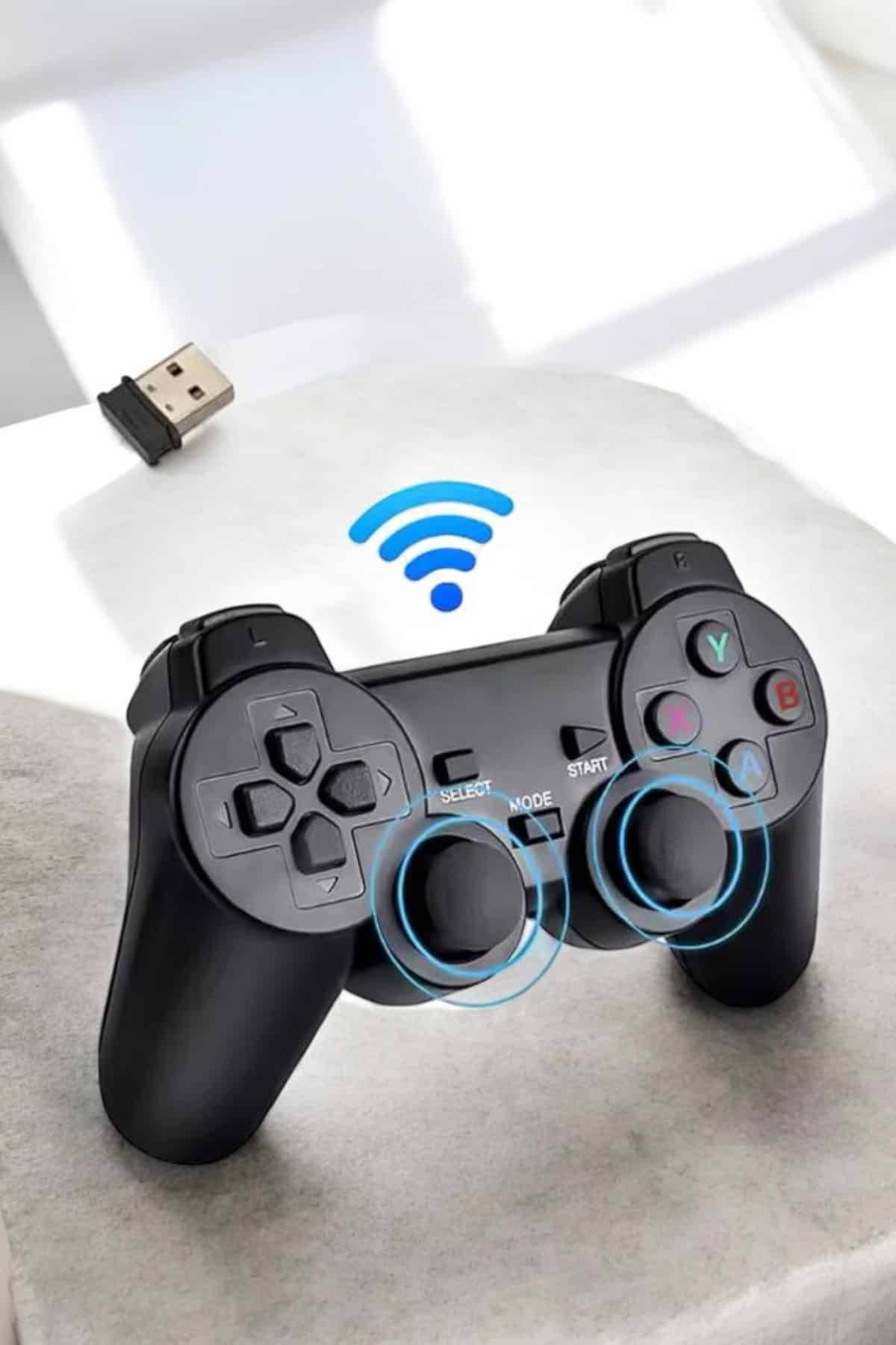 Game Stick 2000 Oyunlu 2.4G Kablosuz Çift Kol Yüksek Hassasiyetli Wireless - Görsel 2