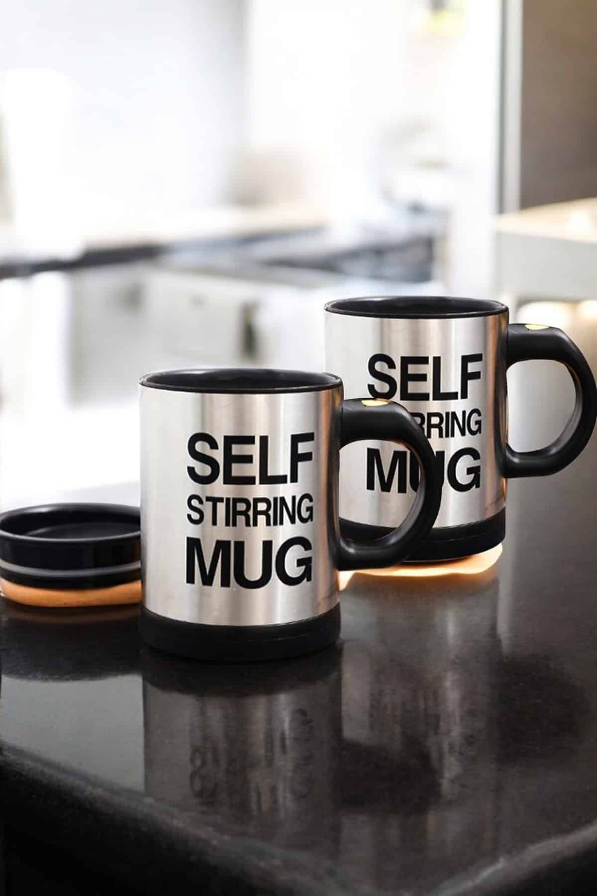 Yazılı Mug Kupa Karıştırıcı Özelliği Ve Paslanmaz Çelik - Görsel 2
