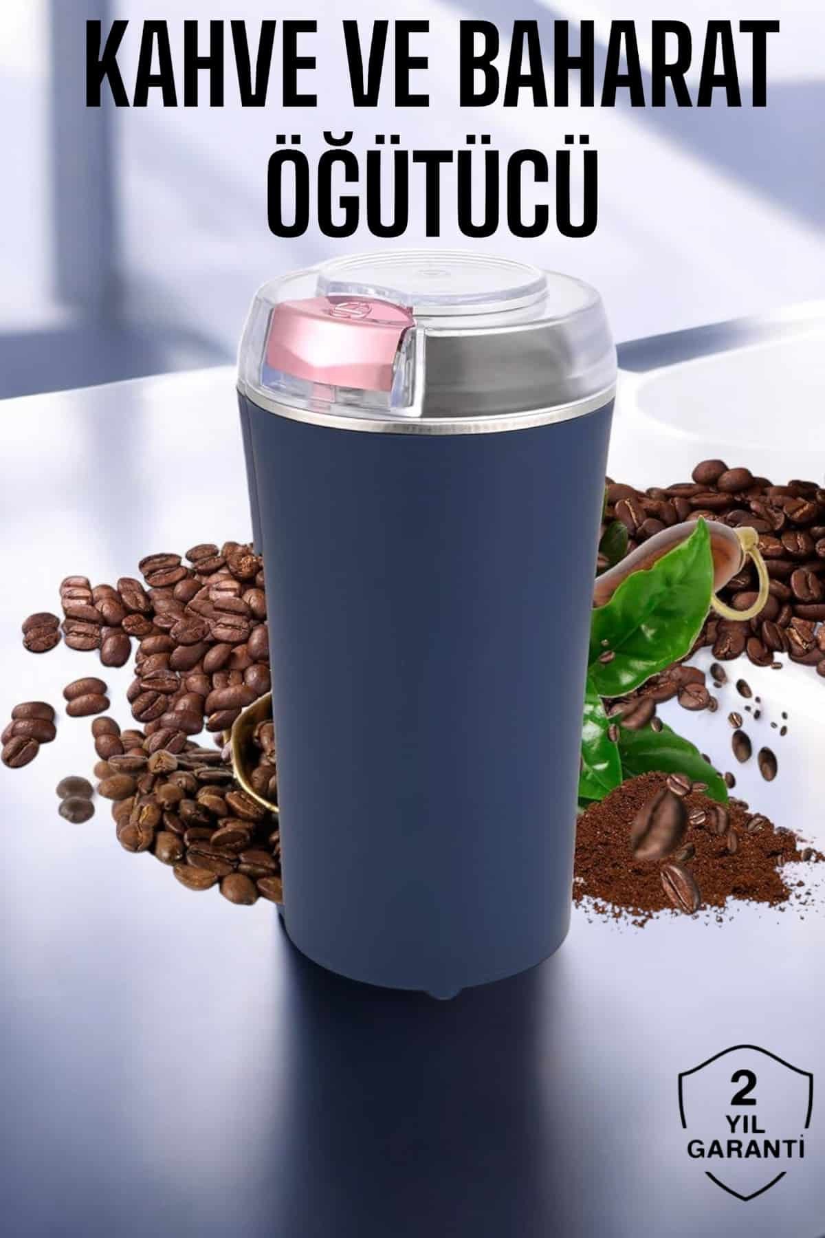 Taşınabilir Kahve & Baharat Öğütücü Kolay Temizlenebilir ve Uzun Ömürlü Paslanmaz Çelik