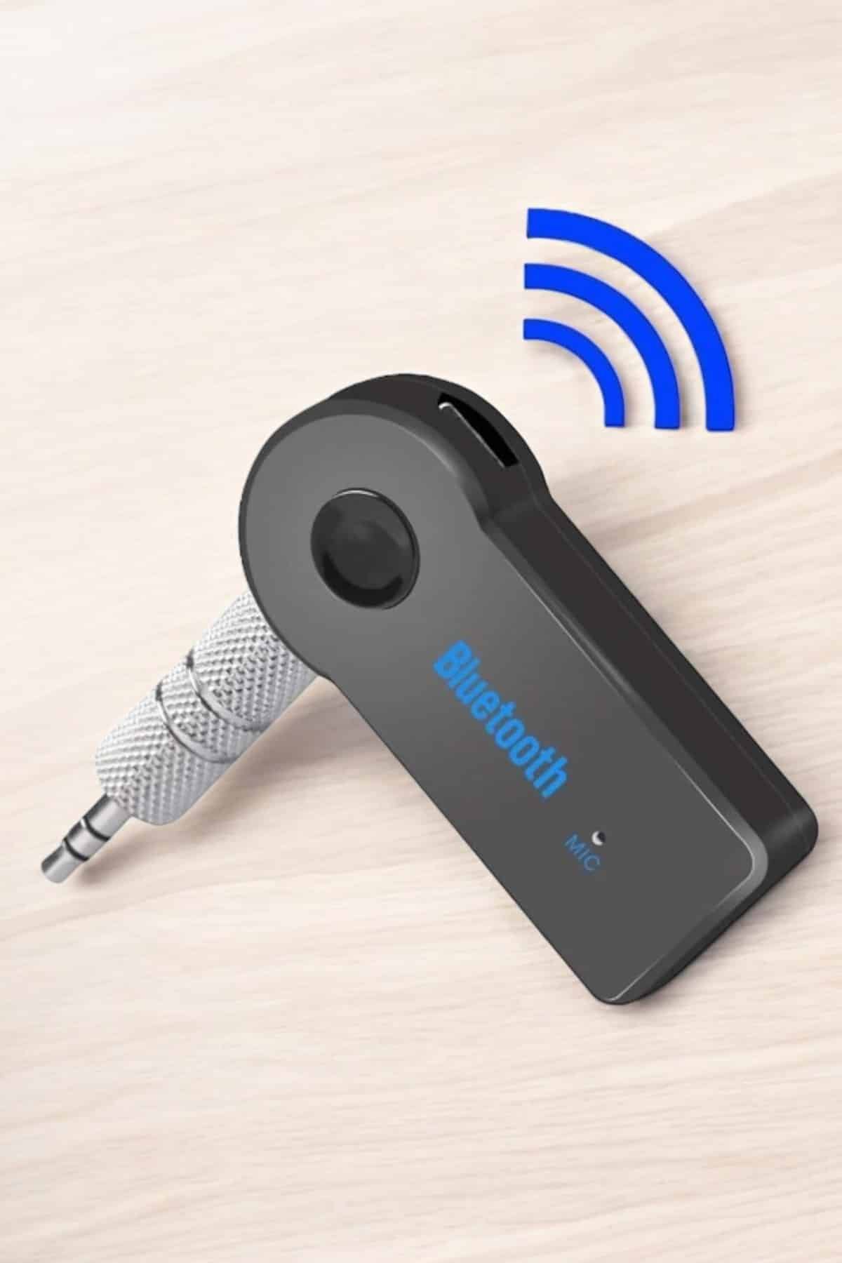 Tüm Araçlara Uyumlu Aux Car Bluetooth Kablosuz Araç Bağlantı Kiti - Görsel 5