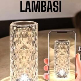 Kristal Dokunmatik Ve Kumandalı Masa Ve Gece lambası