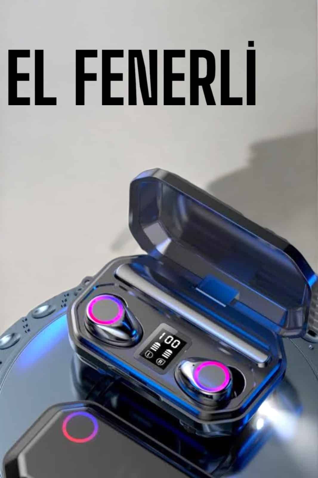 Kablosuz Bluetooth Kulaklık Dijital Göstergeli Uzun Pil Ömrü - Görsel 3