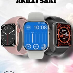 Akıllı Saat Adım Sayar Kalp Atışı İzleme Dokunmatik Bluetooth Bağlantılı