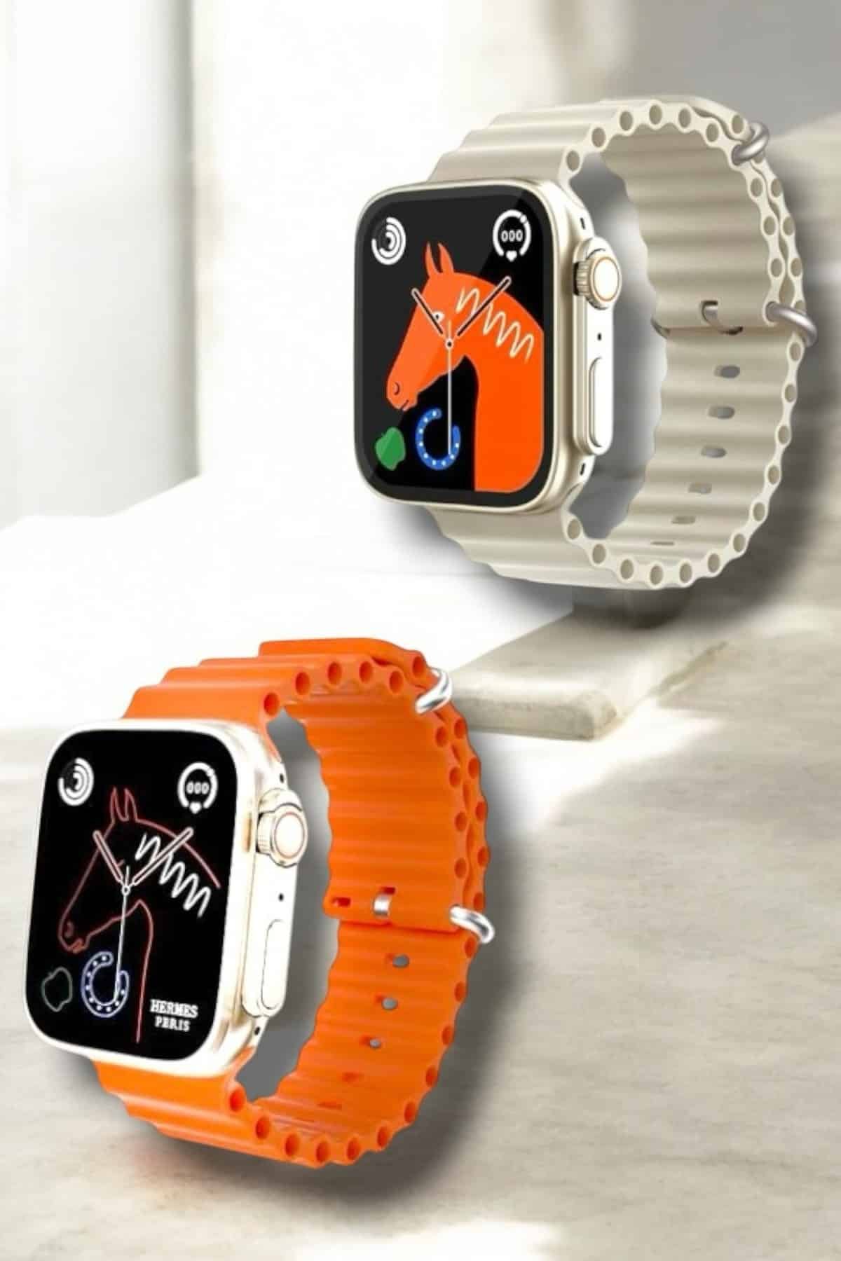 49MM Ekranlı Kan Basıncı ve Adımsayar Özellikli Bluetooth Akıllı Saat - Görsel 2