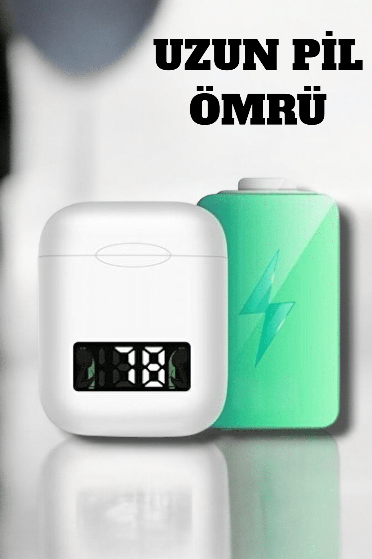 Kablosuz Müzik Keyfi Sunan LED Şarjlı TWS Bluetooth Kulaklık - Görsel 5