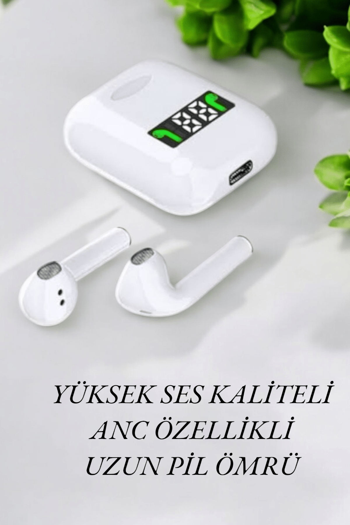 Dokunmatik Kontrol ve LED Göstergeli TWS Bluetooth Kulaklık - Görsel 4