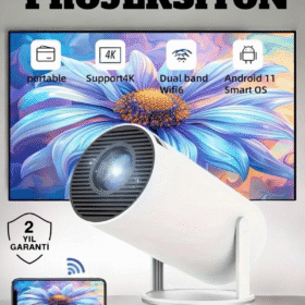 130 İnç Geniş Ekran ve 4K Destekli Full HD Projeksiyon Cihazı