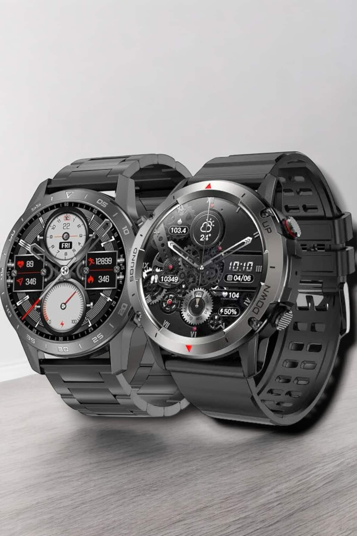 Çift Kordonlu Yüksek Çözünürlüklü Akıllı Saat Uyku İzleyici & Spor Modları - Görsel 5