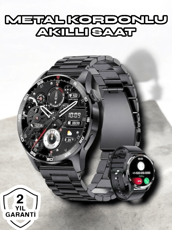 NFC ve Kablosuz Şarjlı Akıllı Saat EKG Nabız & Spor Modları ile iOS ve Android Uyumlu