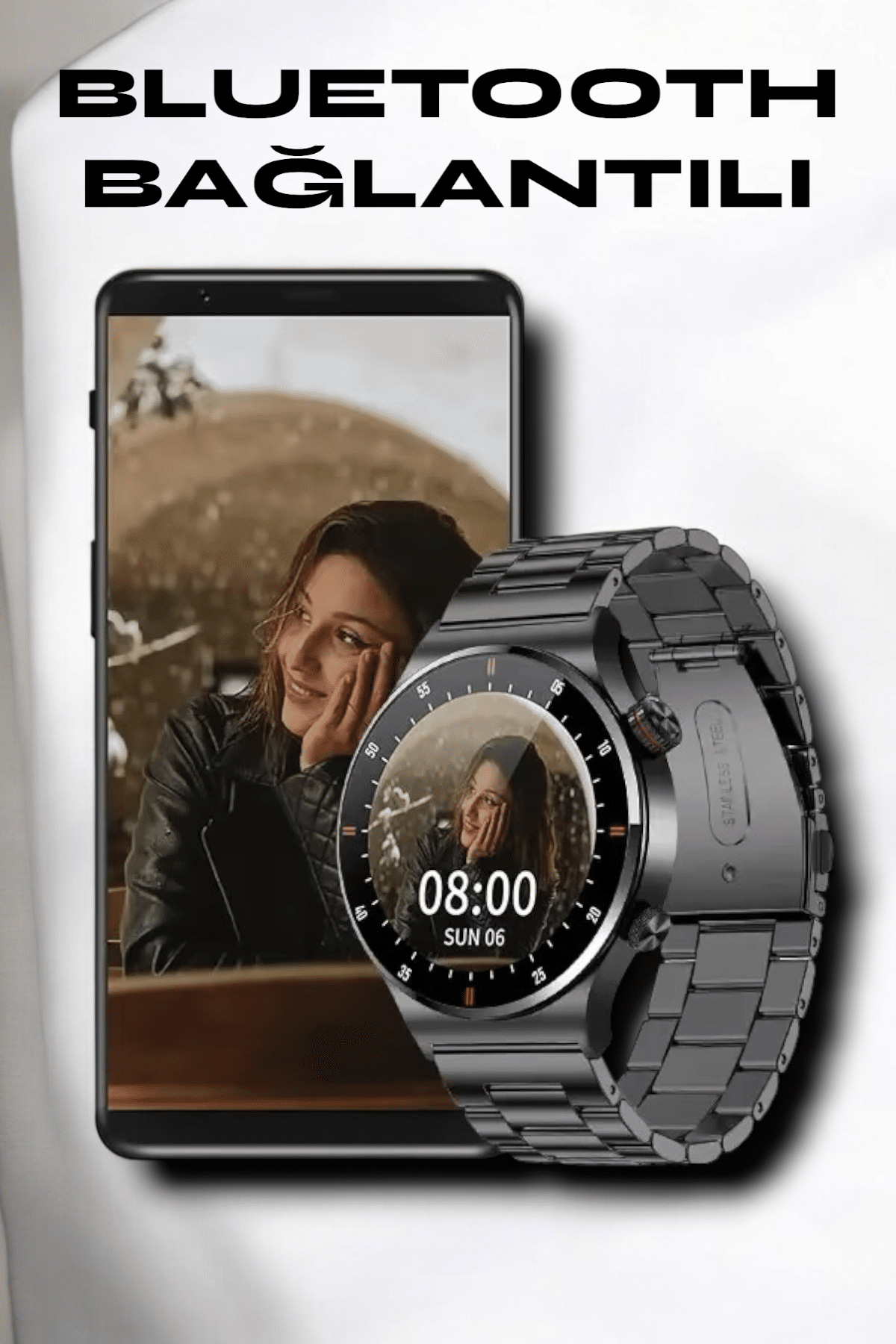 NFC ve Kablosuz Şarjlı Akıllı Saat EKG Nabız & Spor Modları ile iOS ve Android Uyumlu - Görsel 2