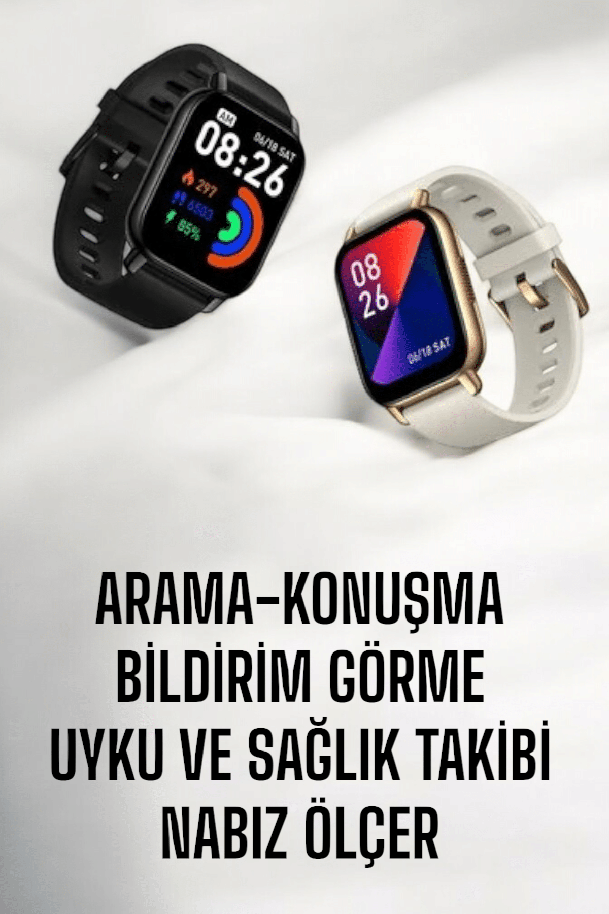 Suya Dayanıklı Bluetooth Akıllı Saat GPS Adımsayar Nabız & Sağlık Takibi - Görsel 5