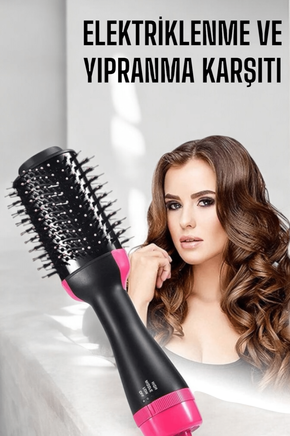 Fön Tarak Elektriklenmeyi Önleyen ve Parlaklık Veren Saç Şekillendirici - Görsel 5
