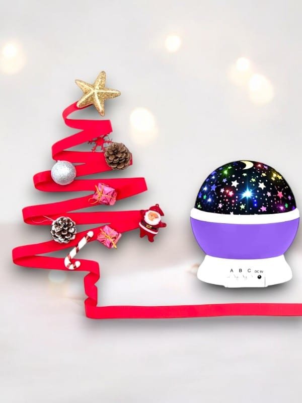 Yıldızlı Gökyüzü Efektli Projektörlü Masa ve Gece Lambası - Görsel 2