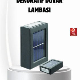 Solar Güçlü 6 LED Dış Mekan Lambası – Otomatik Aç/Kapa Işık Sensörlü Aydınlatma