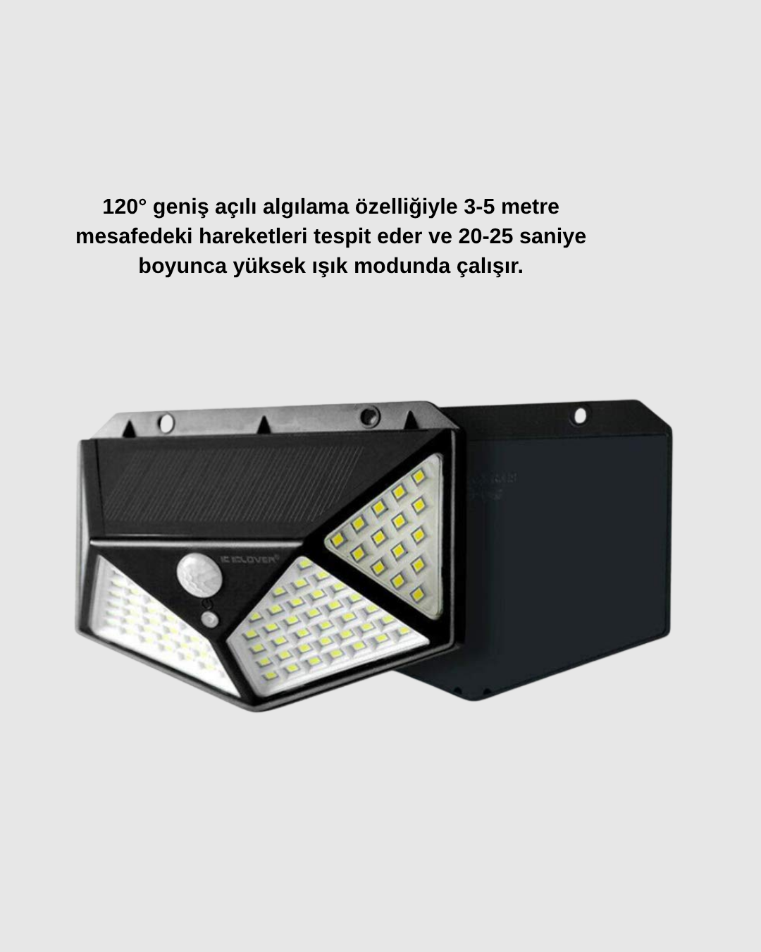 Solar Güçlü 100 LED Bahçe Lambası – Enerji Tasarruflu Suya Dayanıklı ve Geniş Açılı Işık - Görsel 3