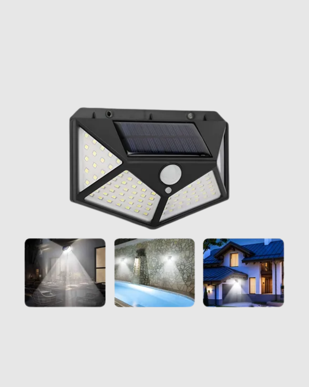 Solar Güçlü 100 LED Bahçe Lambası – Enerji Tasarruflu Suya Dayanıklı ve Geniş Açılı Işık - Görsel 4