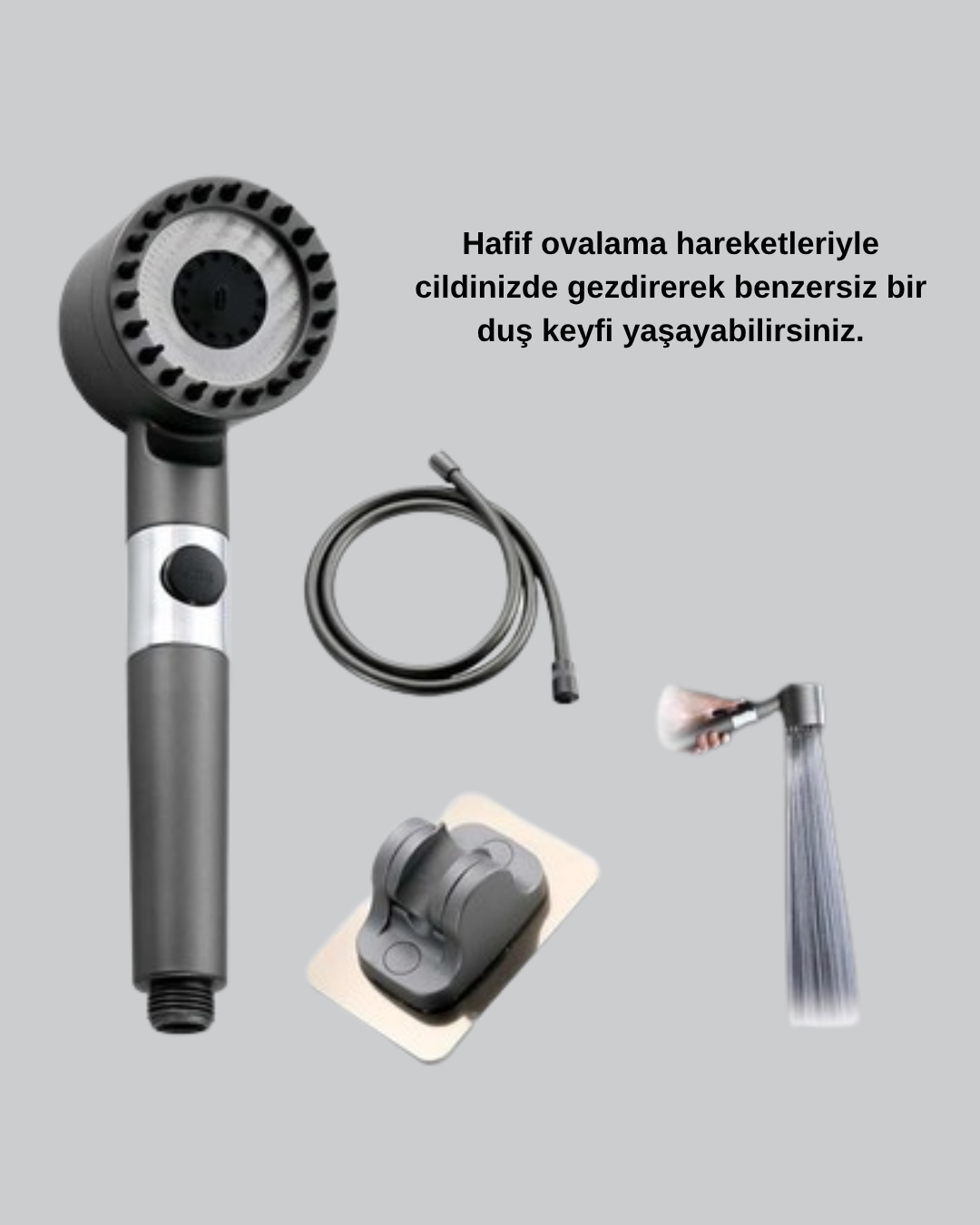 Masaj Etkili Duş Başlığı – Su Tasarruflu Yüksek Basınçlı ve Cilt Dostu Tasarım - Görsel 4