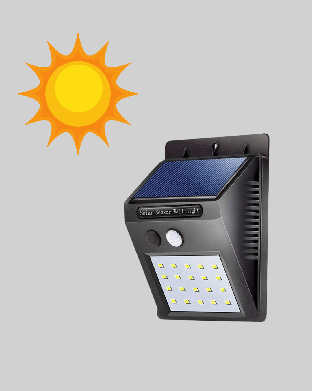 Güneş Enerjili 20 LED Hareket Sensörlü Lamba – IP65 Su Geçirmez Dış Mekan Aydınlatma - Görsel 5