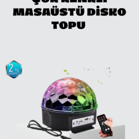 Taşınabilir Mini Disko Topu Lamba – Müzikle Senkronize Işık Efekti ve Parti Atmosferi