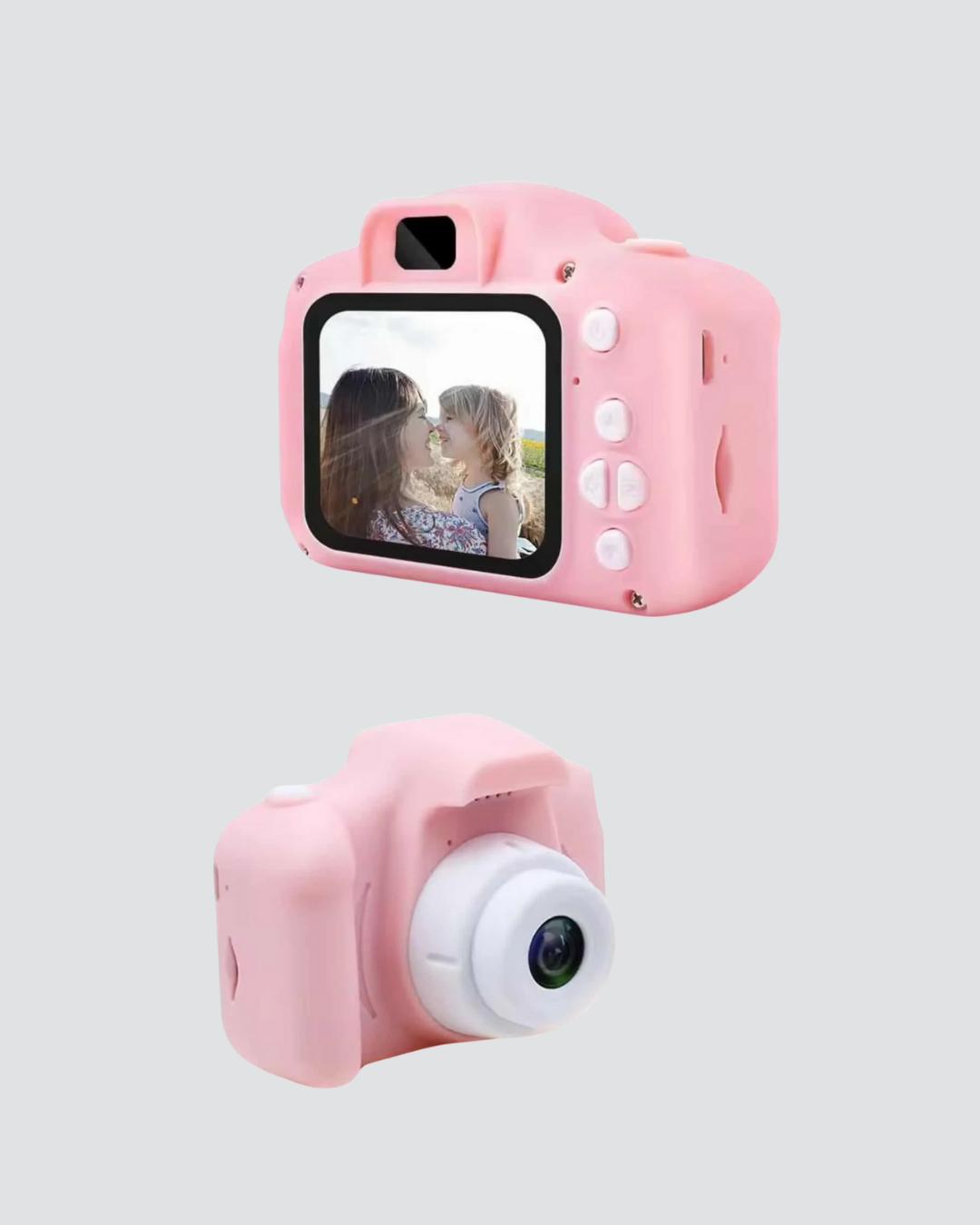 8MP Mini Çocuk Fotoğraf Makinesi – Pembe Ses Kaydı Özellikli - Görsel 2