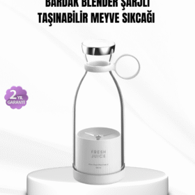Şarjlı Portatif Blender – Gıda Sınıfı Malzeme 10 Kullanımlık Pil Mini Boy ve Hafif Tasarım