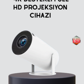 Ev Sineması Projeksiyon Cihazı – 160 ANSI Lümen 4K Uyumlu ve Kablosuz Görüntü Aktarımı