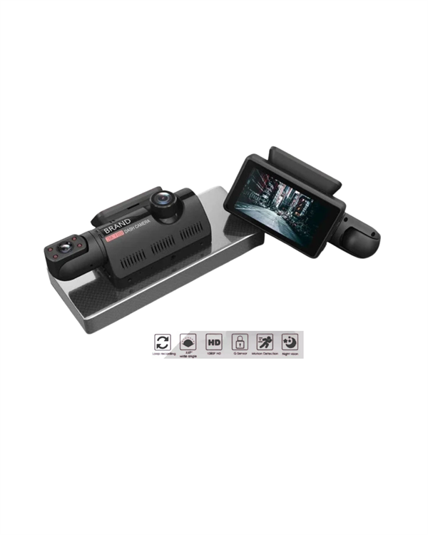 Çift Görüşlü Dashcam – Gece Görüşlü 1080P Araç İçi Güvenlik Kamerası - Görsel 4