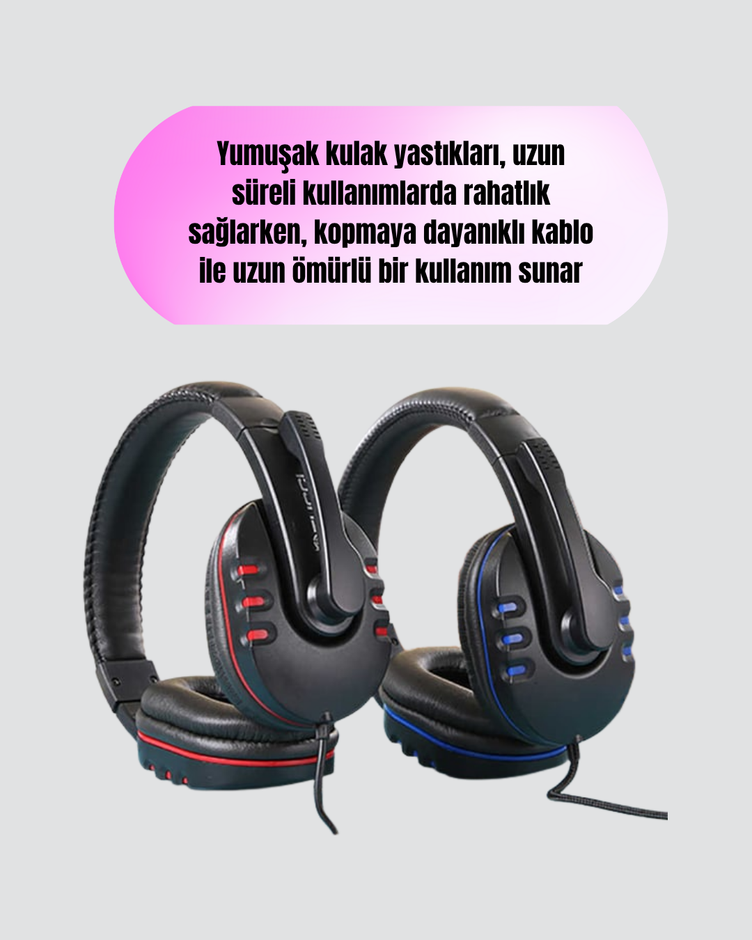 Kablolu Gaming Headset – Net Ses Ayrımı ve Ayarlanabilir Konfor - Görsel 3