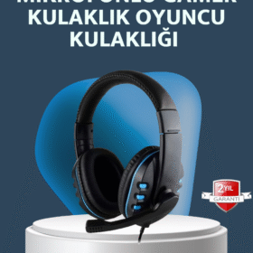 Stereo Mikrofonlu Kablolu Oyun Kulaklığı – Konforlu ve Net Ses İletimi