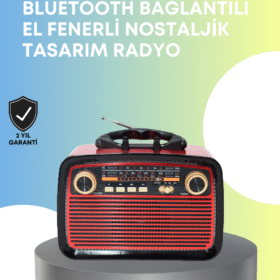 Taşınabilir Bluetooth Hoparlör – Modern Teknoloji ile Nostaljik Radyo Deneyimi FM/AM Fonksiyonu