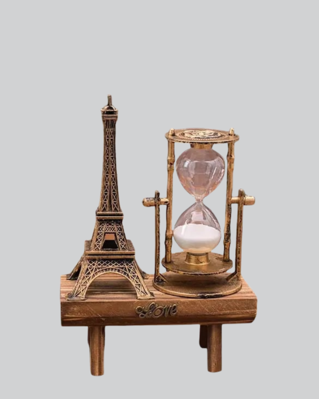 Dekoratif Kum Saati – Ahşap Malzeme Hediyelik Masa Aksesuarı - Görsel 2