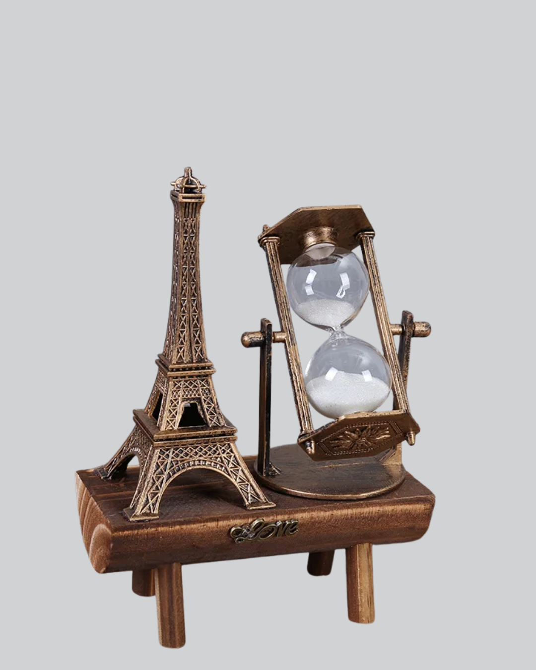 Dekoratif Kum Saati – Ahşap Malzeme Hediyelik Masa Aksesuarı - Görsel 3