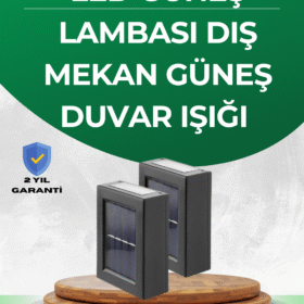 Şeffaf Abajurlu Duvar Tipi Solar Işık