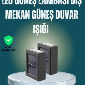 Suya Dayanıklı Güneş Enerjili Bahçe Lambası
