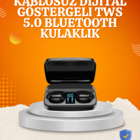 1800 mAh Güçlü Şarj Kutusu ile Bluetooth Kulaklık Seti