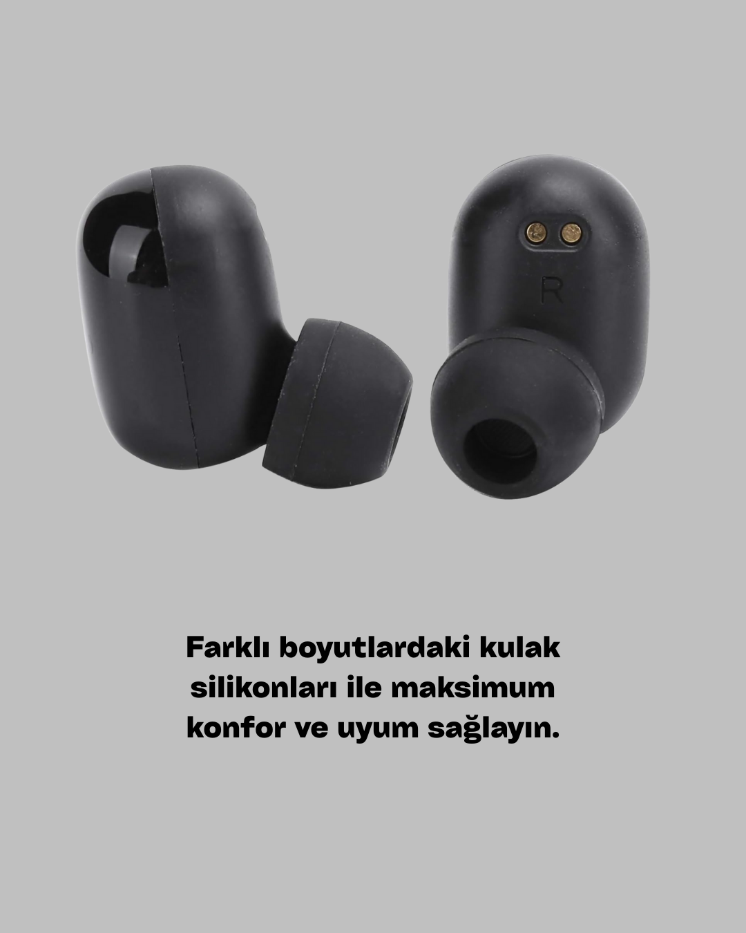 1800 mAh Güçlü Şarj Kutusu ile Bluetooth Kulaklık Seti - Görsel 4