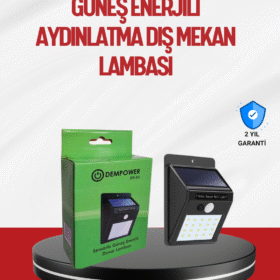 Kablo Gerektirmeyen Güneş Enerjili Dış Mekan Işık – Bahçe ve Koridor Aydınlatması