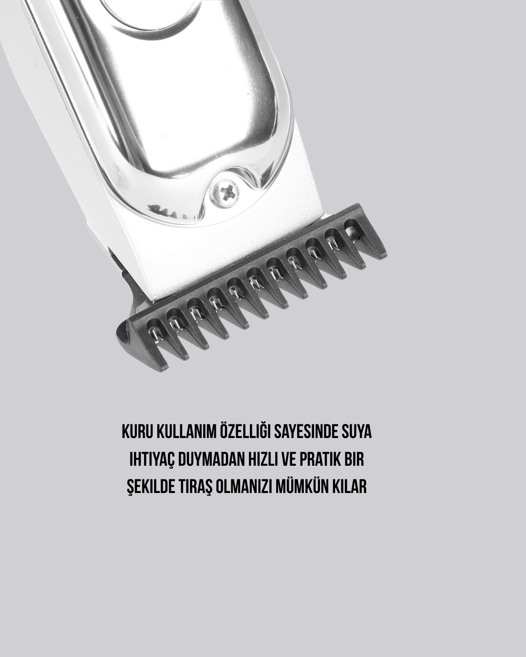 Yüksek Performanslı Erkek Saç Kesme Makinesi – Uzun Pil Ömrü ve Hassas Kesim - Görsel 4