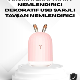 Ultrasonik Hava Nemlendirici 200 ml Aroma Difüzör LED Işıklı Sessiz
