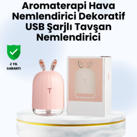 Beyaz Renk Ultrasonik Hava Nemlendirici ve Aromaterapi Difüzörü