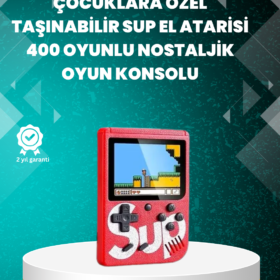 TV Çıkışlı Mini Retro El Konsolu 400 Oyunlu