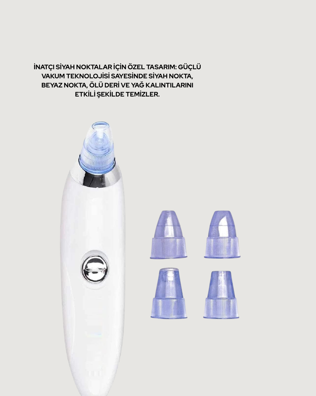 Cilt Dostu Vakumlu Siyah Nokta Temizleyici – Siyah Nokta Yağ ve Makyaj Kalıntılarına Karşı - Görsel 5