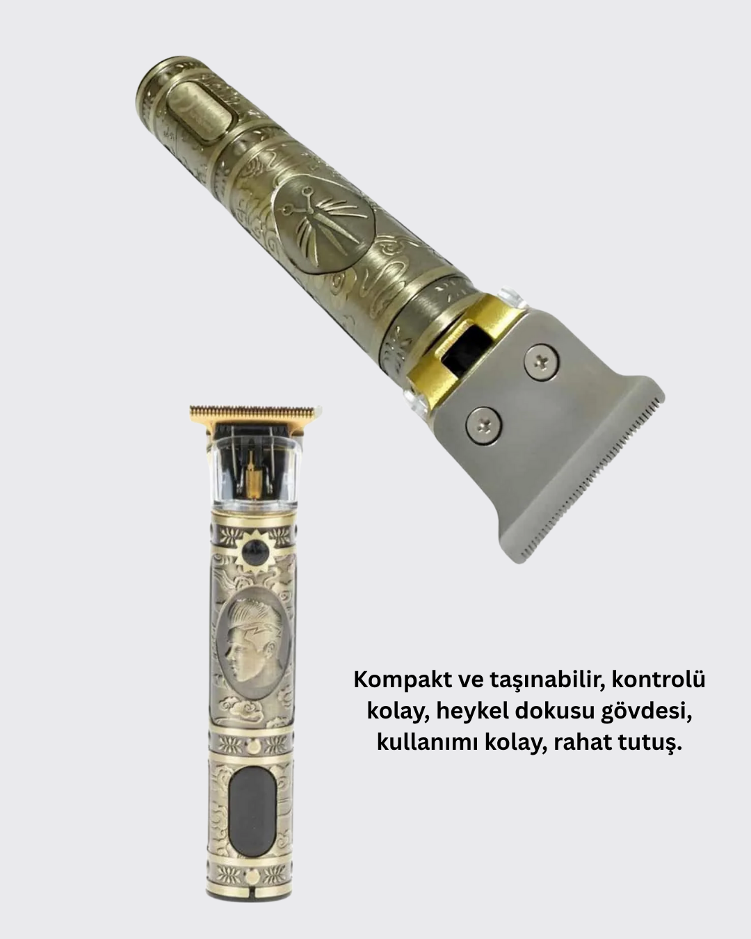 Kompakt Tasarımlı Güçlü Motorlu Saç sakal Kesme Makinesi ve 4 Kılavuz Tarak - Görsel 5