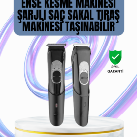 Ergonomik Tasarımlı 3 Taraklı Profesyonel Şarjlı Saç Sakal Tıraş Makinesi