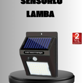 Solar LED Bahçe Aydınlatma – Hareket Sensörlü Güneş Paneliyle Şarj Olan IP65 Dayanıklı