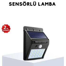 Solar Güneş Enerjili Hareket Sensörlü 4 Taraflı Bahçe Lambası – IP65 Su Geçirmez 100 LED